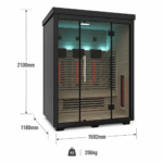 OUTDOOR SERENITY 3 PERSON FULL SPECTRUM INFRARED SAUNA - Image 7