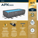 Bestway APX 365 52″ Rectangular Above Ground Pool Set - Image 6
