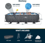 Bestway APX 365 52″ Rectangular Above Ground Pool Set - Image 4