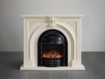 Stanley Electric Heater Fireplace with LED Optical Artificial Flame-Cream/Black-130CM Cream - Image 5