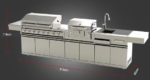 MASTER GRILL ULTIMATE 3-piece MODULAR