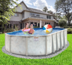 15′ x 30′ Oval 52″ Coastal Above Ground Pool Kit - Image 2