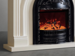 Stanley Electric Heater Fireplace with LED Optical Artificial Flame-Cream/Black-130CM Cream - Image 3