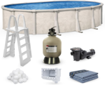 15′ x 30′ Oval 52″ Coastal Above Ground Pool Kit - Image 4
