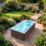 Outdoor Portable Inflatable Bubble Tub, 130 Jet Heated Massage Spa, Whirlpool Hot Pool for Backyard & Patio Wholesaled - Image 2