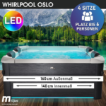 MSpa Whirlpool OSLO Modell 2025 neustes Modell 160x160x65 cm - Image 10