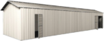 Garage Workshop Shed 10.64m x 3.6m x 3m Side Double doors + PA doors 7 Frames Design - Image 2