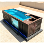 Modern Panoramic Acrylic Window Container Pool Luxury Outdoor Spa Pool Fiberglass Hot Tub Jacuzzi For Villa Resort Hotel 20ft - Image 3