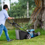 Gas Powered Push Lawnmower, Self-Propelled Gas Lawnmower, 21-Inch Cutting Deck - Image 2