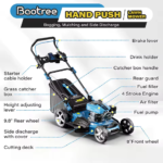 Gas Powered Push Lawnmower, Self-Propelled Gas Lawnmower, 21-Inch Cutting Deck - Image 4