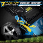 Gas Powered Push Lawnmower, Self-Propelled Gas Lawnmower, 21-Inch Cutting Deck - Image 7