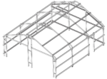 Double Garage 6.6m x 7.2m x 3.7m Widespan Roller Door Workshop - Image 14