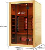 EmberPro 2 Person Infrared & Full spectrum heater Sauna - Image 3