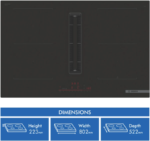 Bosch 80cm Series 6 Induction Cooktop with Downdraft Ventilation pvq811h26e - Image 8