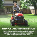 BAUMR-AG 38" Ride On Mower Tractor Electric Start - Image 8