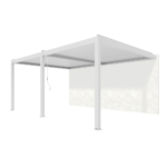 Aluminium Louvre Pergola Manual Wall Mounted