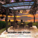 SHADE SHIELD Single Cantilever Carport 3.0m x 5.5m x 3.5m Aluminium Alloy Frame, Polycarbonate Roof, Shelter for Car or Outdoor Living - Image 5