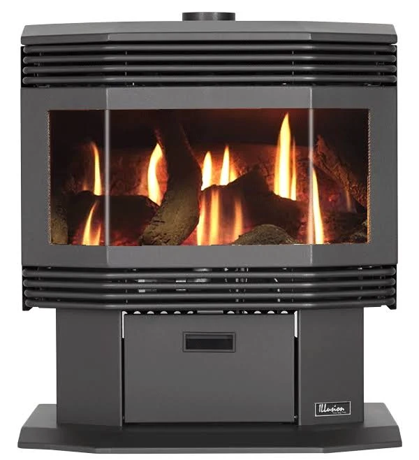 download (93) Gas Log Fireplace – Millennium 33 Freestanding - Image 1