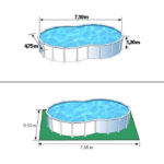 GRE Varadero Steel Pool – 520 x 350 x H 122 cm - Image 10
